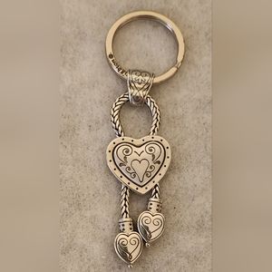 Brighton Silver toned Eliza Key Chain. Key fob. Very good pre-owned condition.